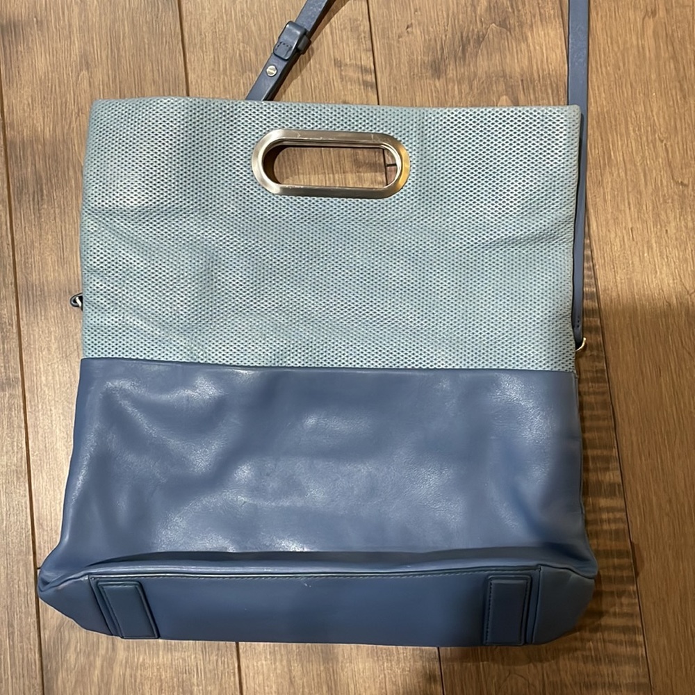 Skagen soft all leather steel blue purse. - Picture 2 of 13
